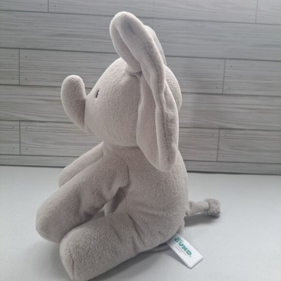 GUND Baby Animated Flappy The Elephant Plush Stuffed Toy Sings Plays Peek A Boo! - Picture 7 of 16